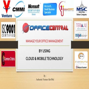 OfficeCentral Product Presentation