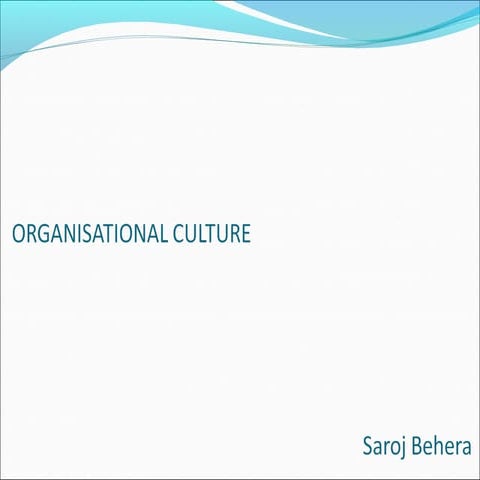 Organisational Culture