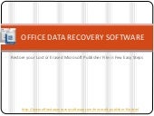 Retrieve your Microsoft Publisher F...