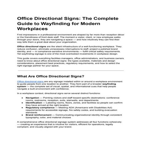 Signage Design | PDF