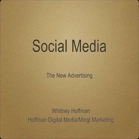 Kennett Office hours presentation- Digital and Social Media Marketing