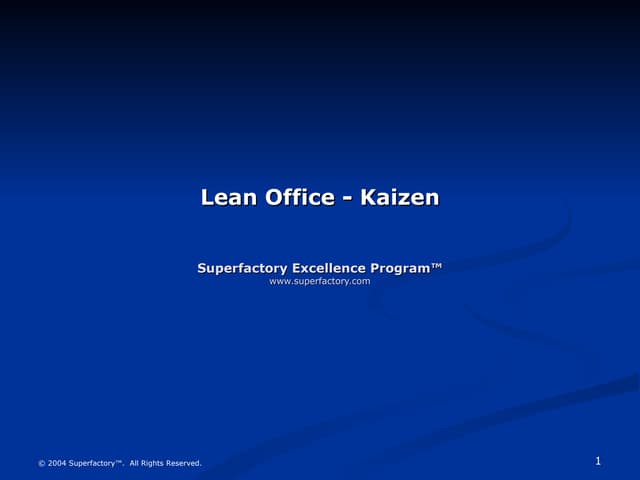 Office Kaizen Sample