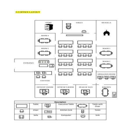 Office Layout (SLEU IIUM) | PDF