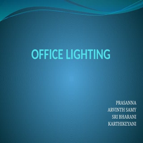 office lighting.INTERIOR-ARCHITECTURE pptx