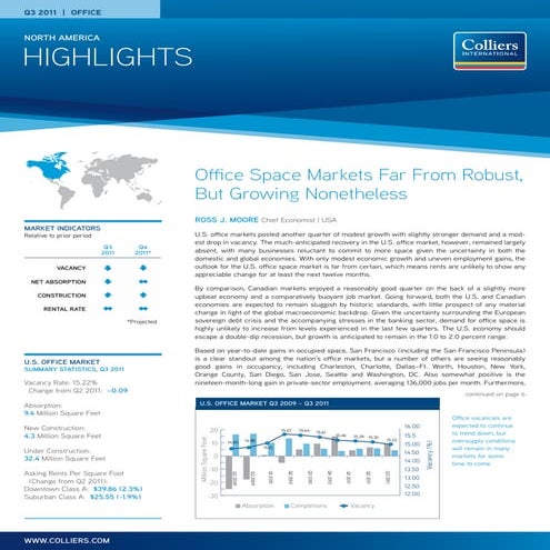 North American Office Highlights 3Q-2011