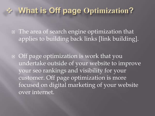 Office page optimization