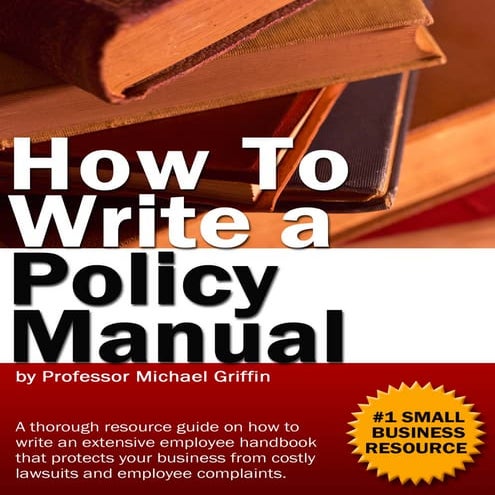 Office Policy Manual Ebook 108 | PDF