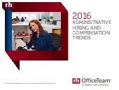 OfficeTeam 2016 Salary Guide