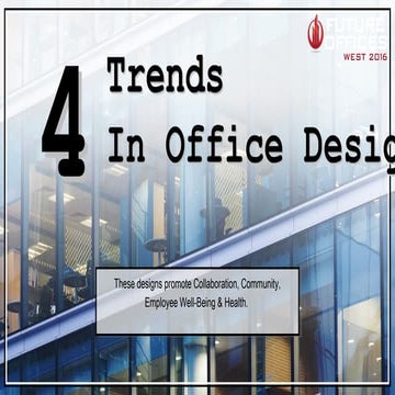 4 Trends in Office Design 