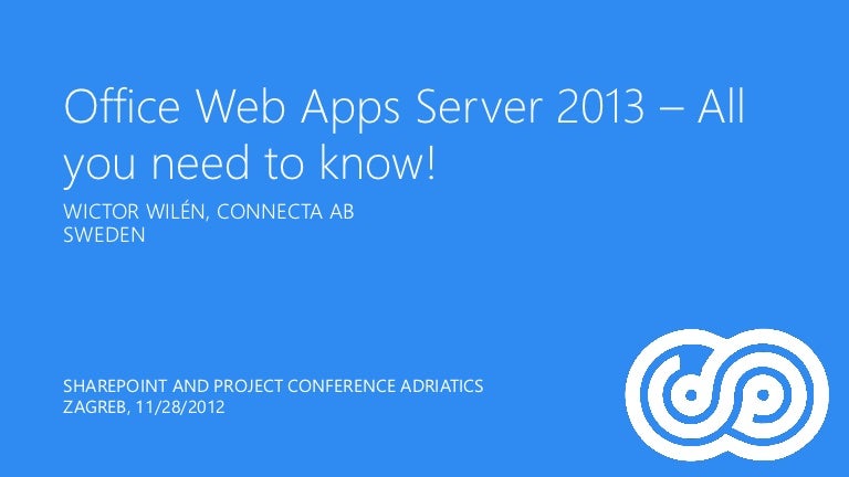 Office Web Apps Server 2013