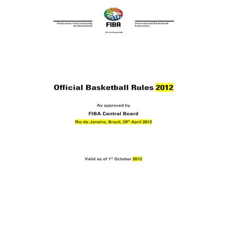Official basketballrules2012