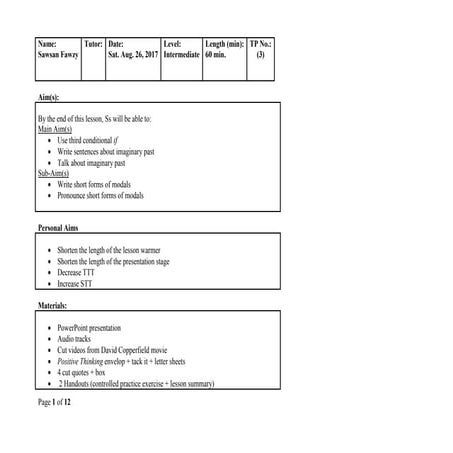 Official Detailed Lesson Plan 