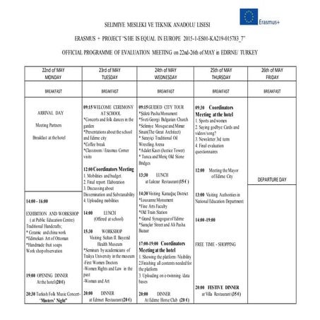 Official programme Edi̇rne
