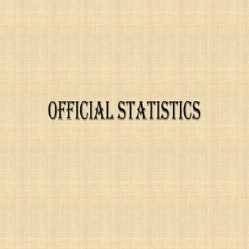 Official Statistics p0wer point download | PPTX