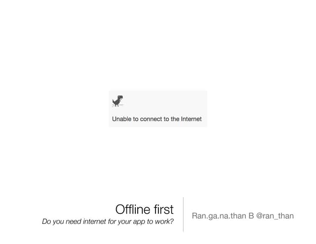 Offline first geeknight