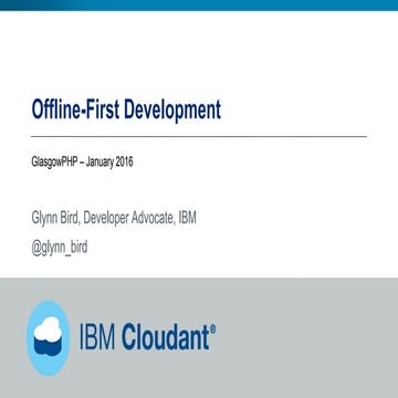 Offline first development - Glasgow PHP - January 2016