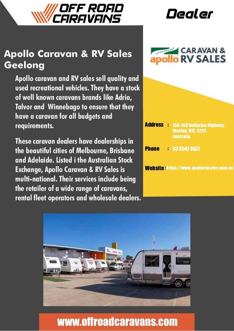 Apollo Caravan & RV Sales Geelong Off Road Caravans Dealer