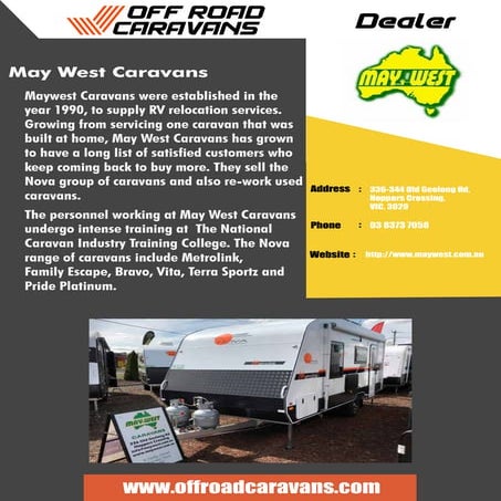 Geelong Caravans & RV Centre - Off Road Caravans Dealer | PDF