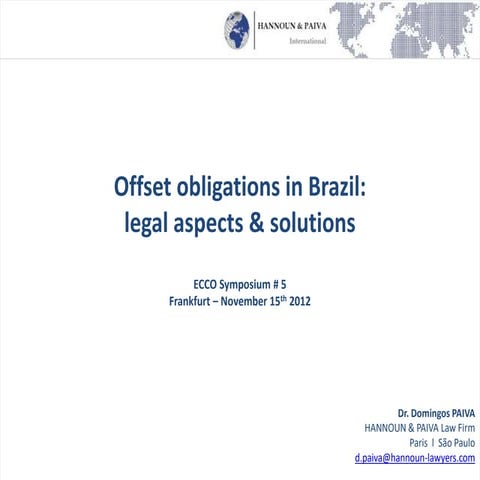 Offset obligations in Brazil.ppt