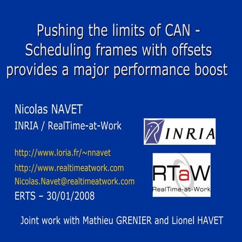 Pushing the limits of Controller Area Network (CAN)