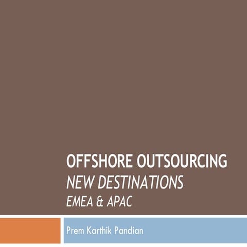 Offshore Outsourcing