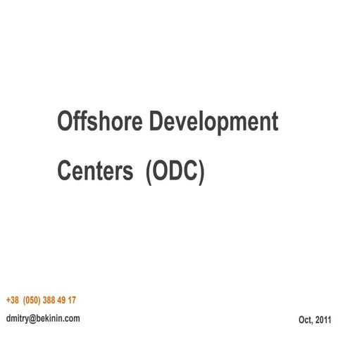 Offshore development center | PPTX