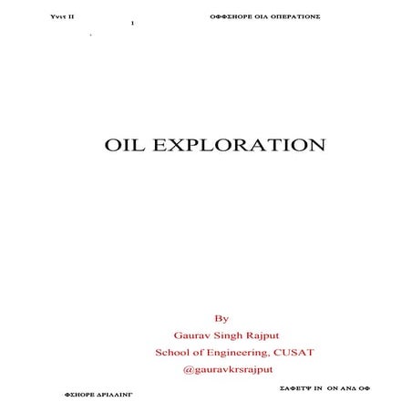 OIL EXPLORATION | Offshore Drilling Operation| Deilling Rig operation | Types