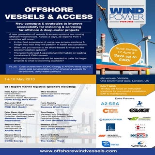 Offshore Vessels & Access Forum-Eve...