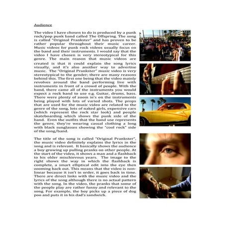 Offspring video analysis