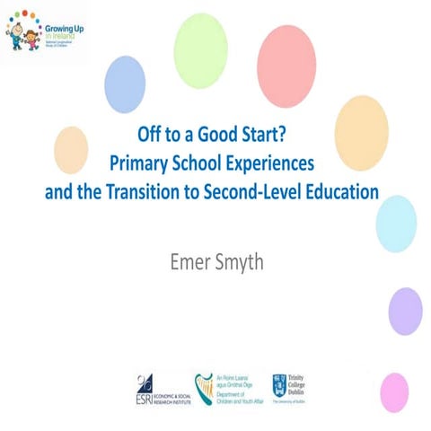 Off to a Good Start? Primary School Experiences and the Transition to Second-...