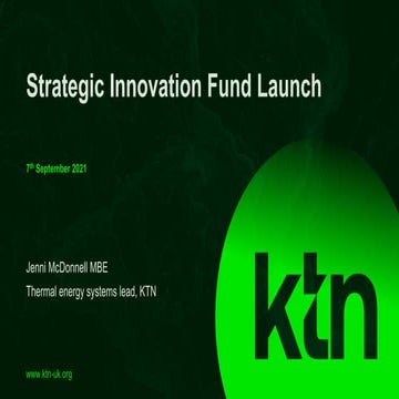 Ofgem Strategic Innovation Fund: Competition Launch