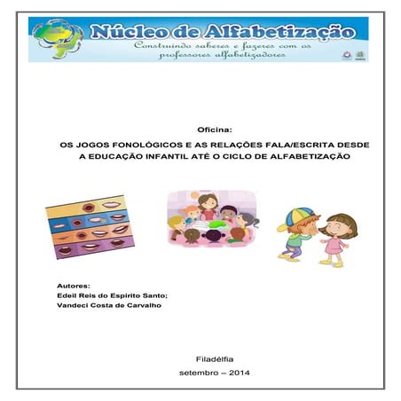 Oficina  consciência fonológica (apostila)