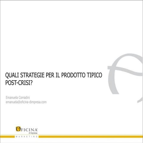Conserve di Pomodoro - Focus Private Label | PDF