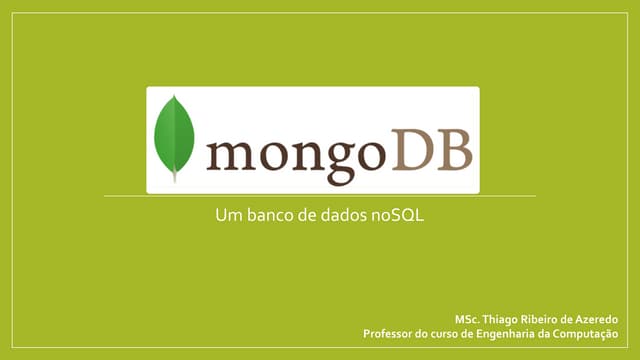 Introdução ao MongoDB (NoSQL)