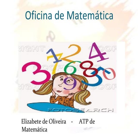 Oficina para o jogos e brincadeiras para matemática