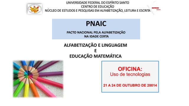 Oficina uso de tecnologias