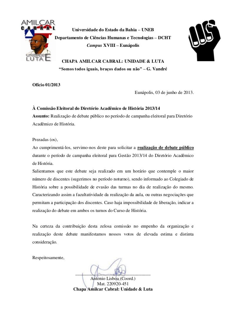 Oficio 03 06-13 - solicitação debate público da Campanha 