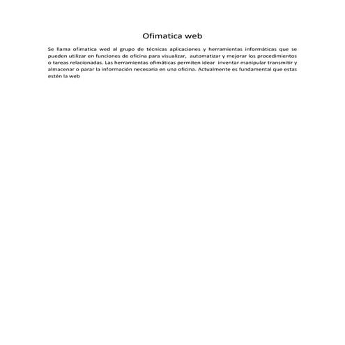 Ofimatica web