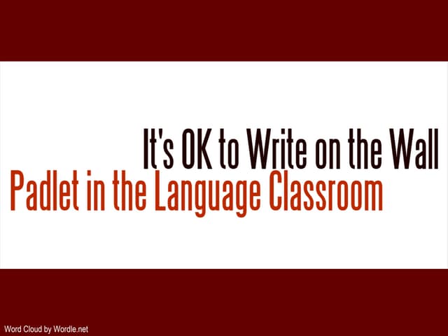 Oflta spring padlet summer tech workshop 2013
