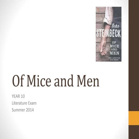 Of mice and men lit exam year 10