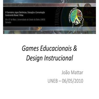 Game Design & Desing Instrucional