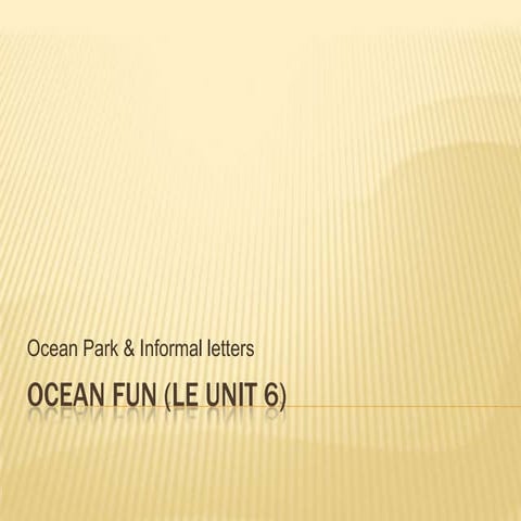 Of vocab and informal letter