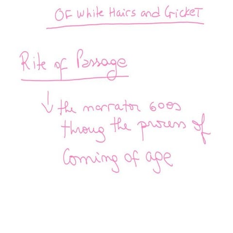 Of white hairs and cricket analysis