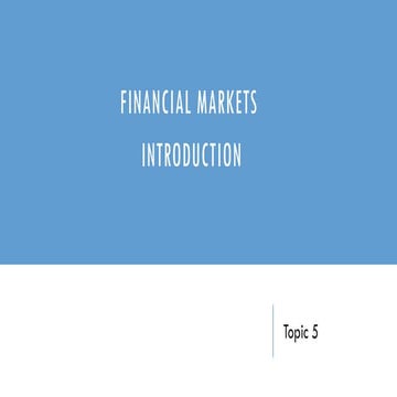 Direct and Indirect Financing | PPT