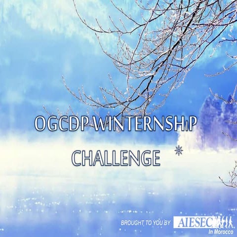 Winternship Challenge - oGCDP AIESEC in Morocco 14/15