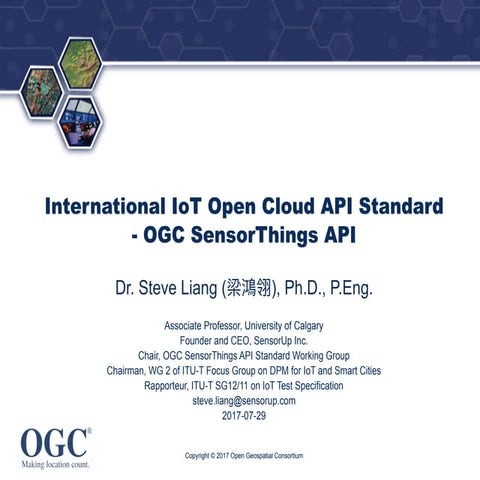 OGC SensorThings API for Location Aware Sensing System (LASS) 2017 User Confe...
