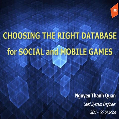 Ogdc 2013 choosing the right database for social mobile game