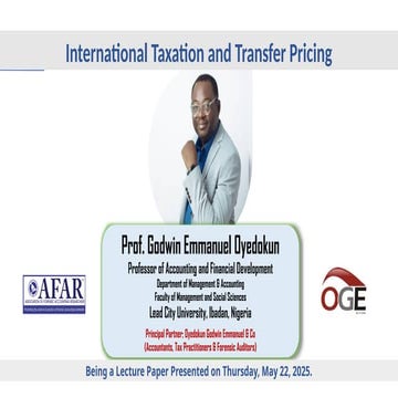 OGE Lecture 4 Intl Tax and Transfer Pricing -Prof Oyedokun.pptx
