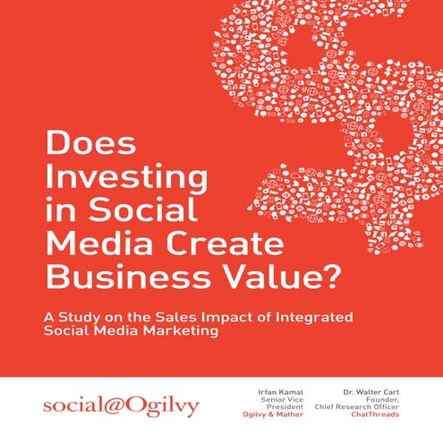 Ogilvy ChatThreads Social Media Sales Impact Study 2011