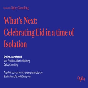What's Next: Celebrating Eid in a time of isolation